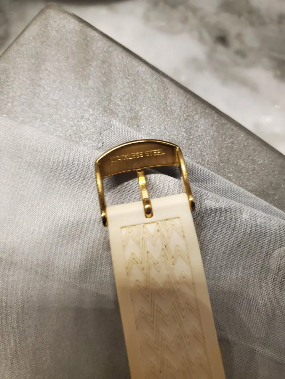 Michele Gold Tahitian Jelly Bean Chronograph Watch
